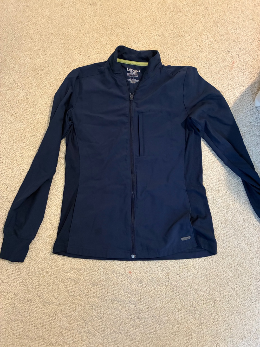 Landau Navy Lightweight Full-Zip Women's Jacket S